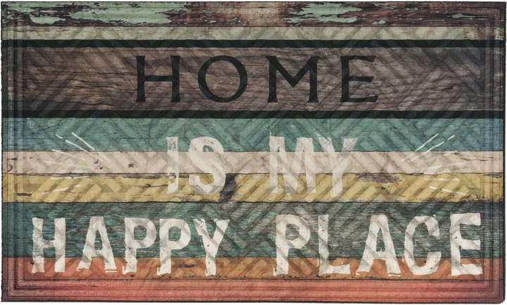 Килимок придверний Multyhome Lima Happy Place 45x75 см (EU5000052)